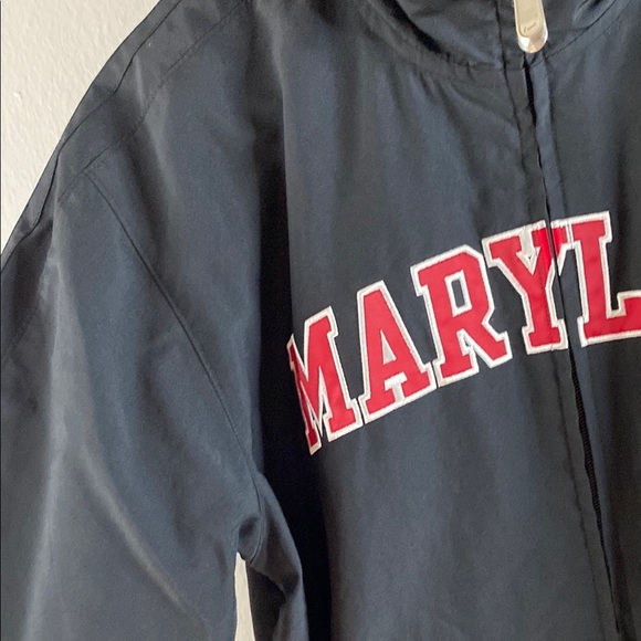 Nike Black and Red Raincoat Full Zip High Collar - Picture 6 of 16